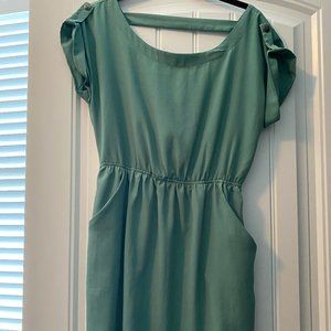 Green Dress with Pockets